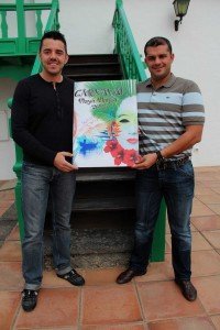 Alexis Hernández (izq) y el concejal de Festejos, Javier Camacho