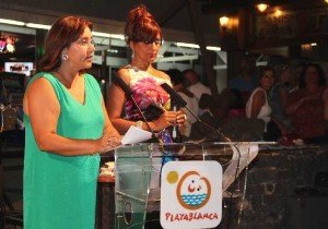 La alcaldesa Gladys Acuña