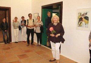 La artista abrió la muestra el pasado viernes