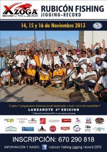 La cuarta edición del ‘Xzoga Rubicón Fishing Jigging Record’ se celebrará del 14 al 16 de noviembre en aguas del sur de Lanzarote. 