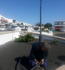 Trabajos en Playa Blanca