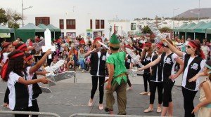 La historia de Peter Pan en la Feria de Playa Blanca.
