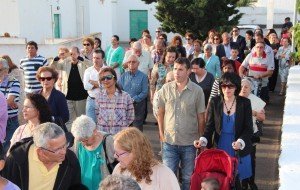 El pueblo devoto acompañó la figura del Santo Patrono.