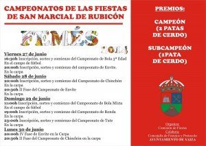 CARTEL CAMPEONATOS