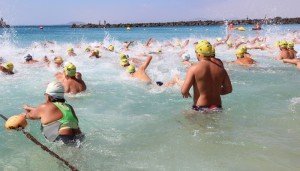 Alta participación en Playa Blanca.