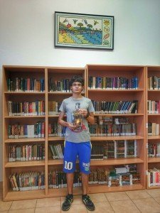 Iván Martín Álvarez participa en los talleres de escritura. 